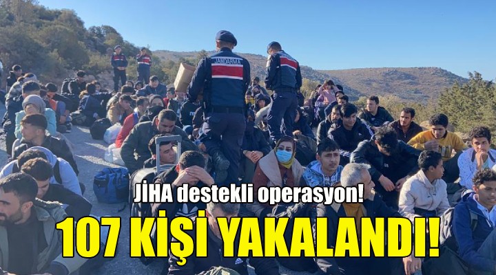 İzmir de JİHA destekli göçmen kaçakçılığı operasyonu!