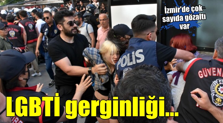 İzmir de LGBTİ yürüyüşüne polis müdahalesi...