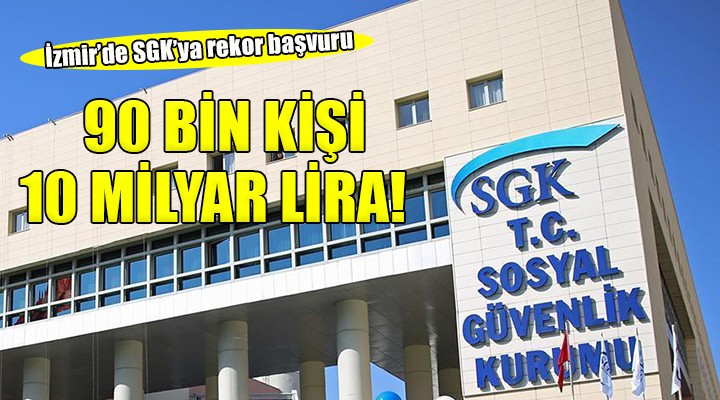 İzmir de SGK ya rekor yapılandırma başvurusu...