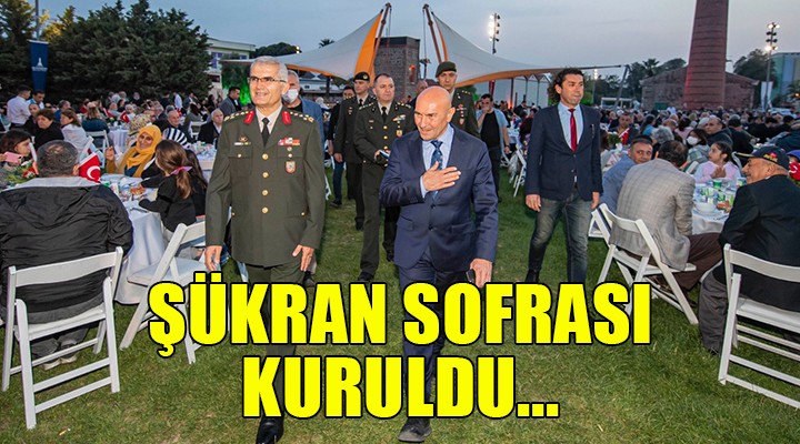 İzmir de  Şükran Sofrası  kuruldu!