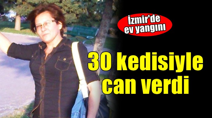 İzmir'de acı olay... 30 kedisiyle can verdi!