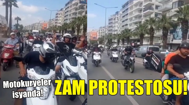 İzmir de akaryakıt zammı protestosu!