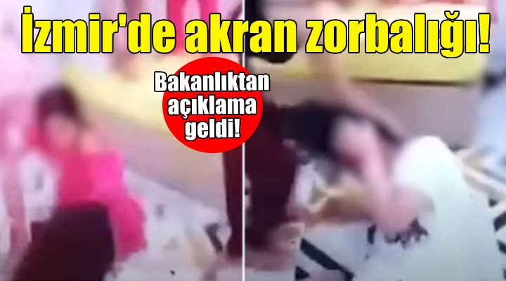 İzmir de akran zorbalığı... Bakanlıktan açıklama geldi!