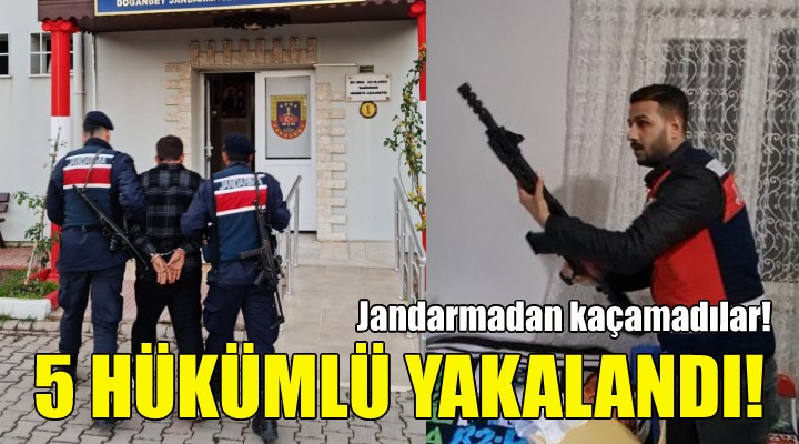 İzmir de aranan 5 hükümlü yakalandı!