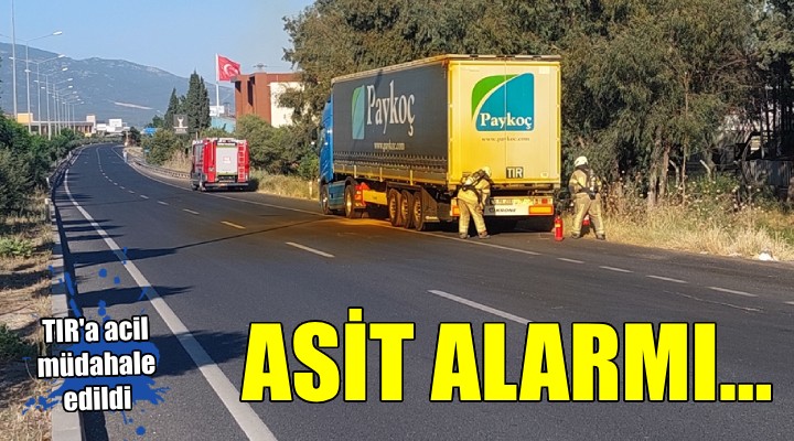 İzmir de asit alarmı...