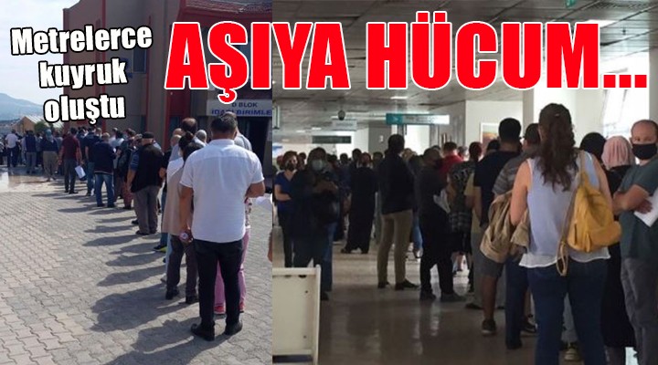 İzmir de aşıya hücum...