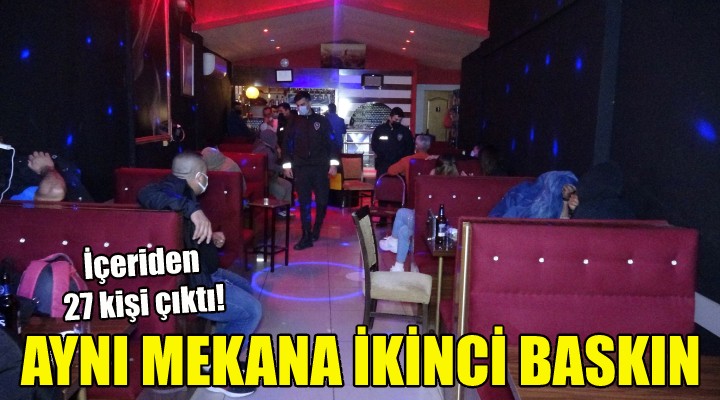 İzmir de aynı mekana ikinci baskın!