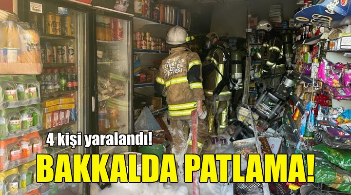 İzmir de bakkalda patlama!