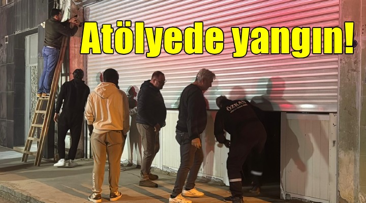 İzmir de baskı atölyesinde yangın