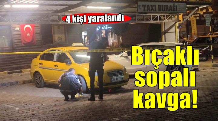 İzmir de bıçaklı sopalı kavga: 4 yaralı