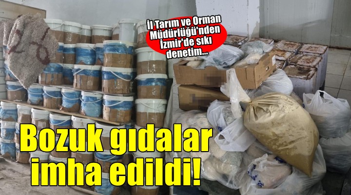 İzmir de bin 500 kilogram bozuk peynir ele geçirildi