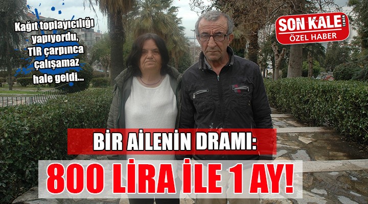 İzmir de bir ailenin dramı: 800 lira engelli aylığı ile bir ay!