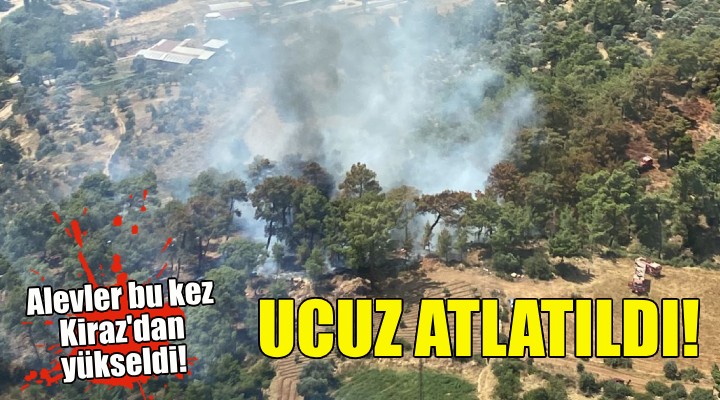 İzmir de bir yangın daha... Ucuz atlatıldı!