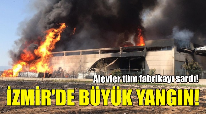 İzmir de büyük yangın!