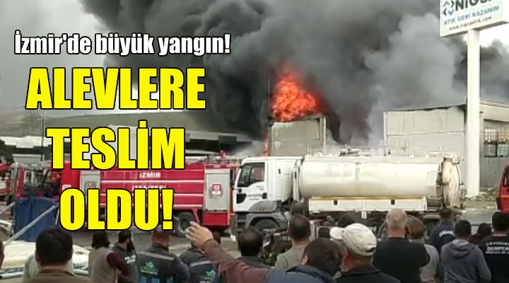 İzmir de büyük yangın!