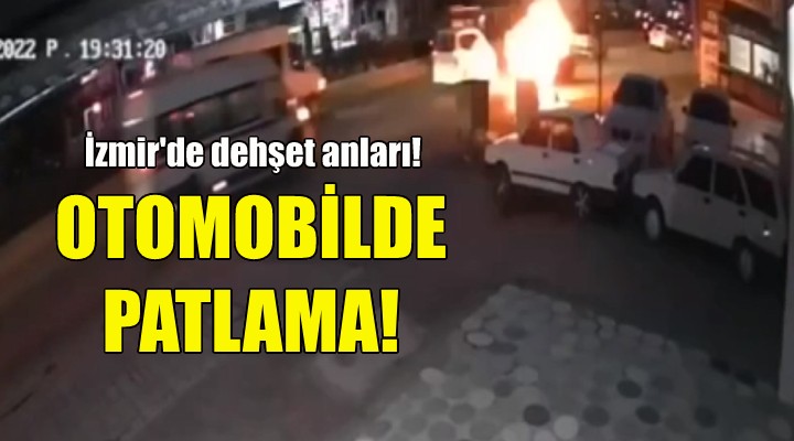 İzmir de dehşet anları!