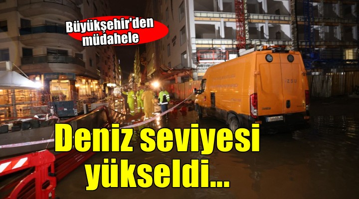 İzmir de deniz seviyesi 85 santimetre yükseldi