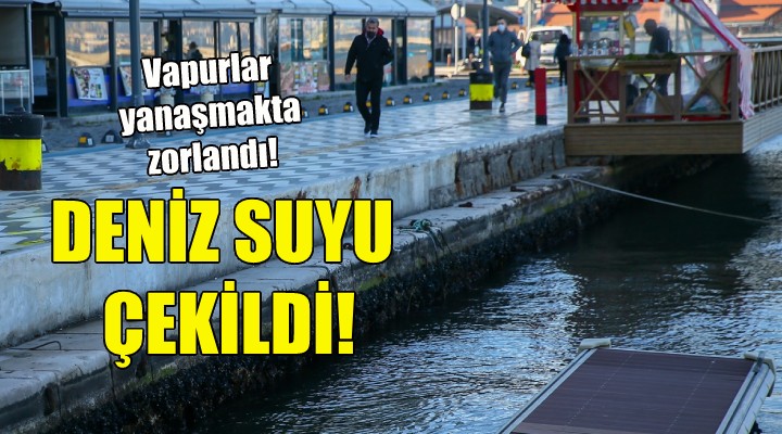 İzmir de deniz suyu 60 santimetre çekildi!