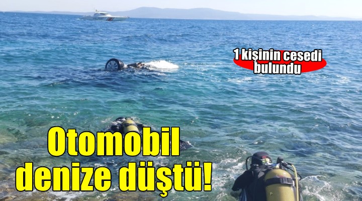 İzmir de denize düşen otomobilden bir kişinin cesedi çıkarıldı