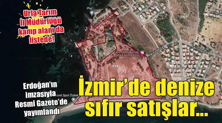 İzmir de denize sıfır satış kararları!