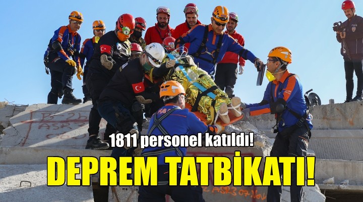 İzmir de deprem tatbikatı!