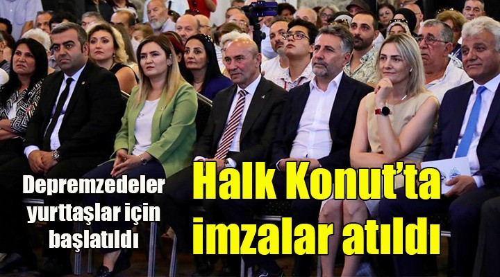İzmir de depremzedeler için Halk Konut projesi start aldı...