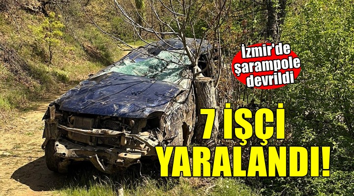 İzmir de feci kaza: 7 tarım işçisi yaralandı!