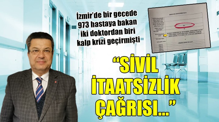 İzmir de doktor kalp krizi geçirmişti... Sivil itaatsizlik çağrısı!