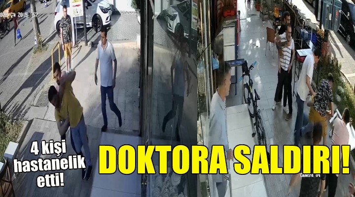 İzmir de doktora  güvenlik kamerası  dayağı!