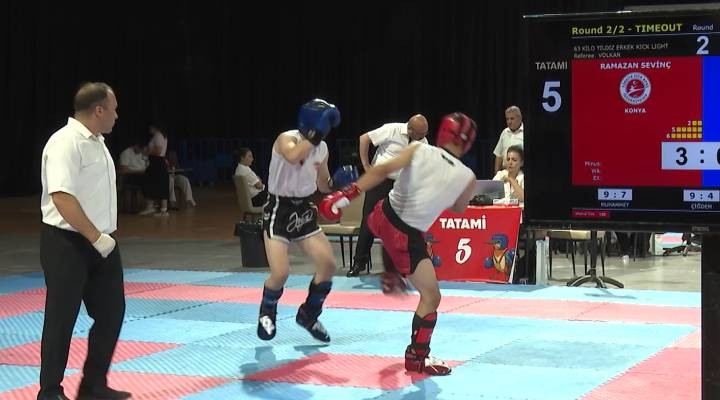 İzmir de düzenlenen Türkiye Kick Boks Şampiyonası sona erdi