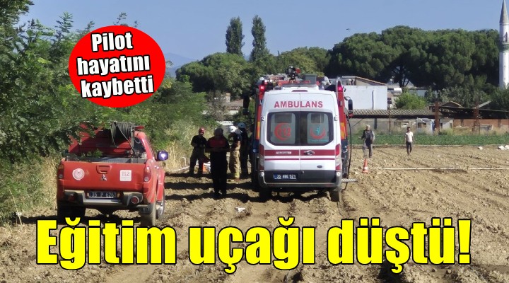 İzmir de eğitim uçağı düştü