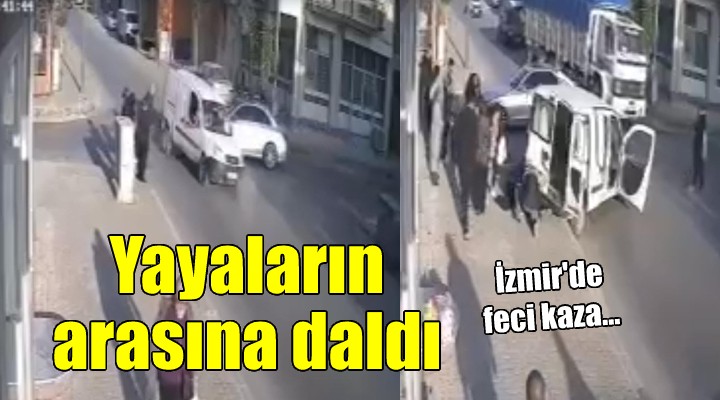İzmir de feci kaza: 4 yaralı...