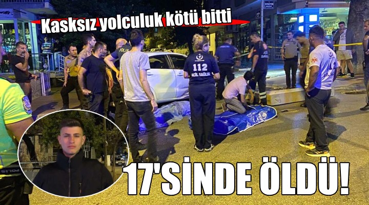 İzmir de feci kaza... Motosiklet sürücüsü hayatını kaybetti