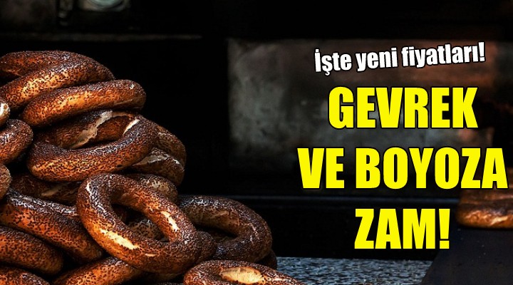 İzmir de gevrek ve boyoza zam!