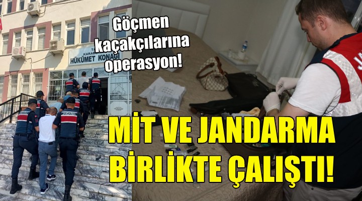 İzmir de göçmen kaçakçılarına operasyon!
