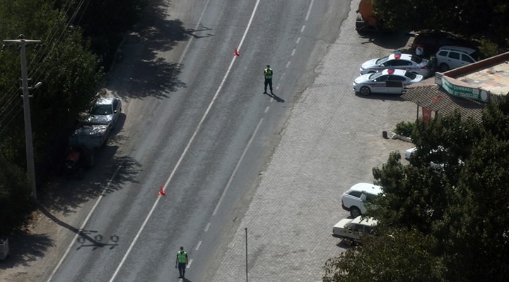 İzmir de helikopterli trafik denetimi