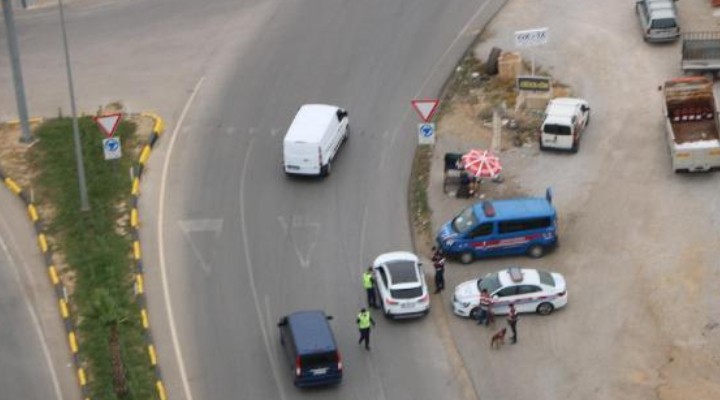 İzmir de helikopterli trafik denetimi