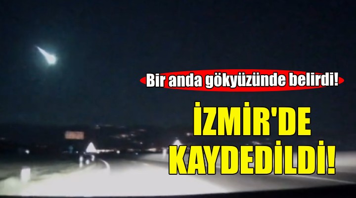 İzmir de heyecanlandıran görüntü... Bir anda gökyüzünde belirdi!