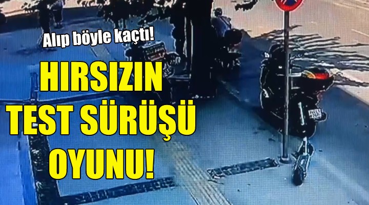 İzmir de hırsızın test sürüşü oyunu!