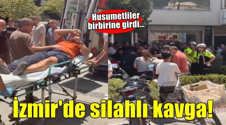 İzmir'de husumetliler arasında silahlı kavga: 1 yaralı