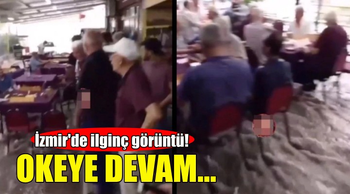 İzmir de ilginç görüntü... Okeye devam!