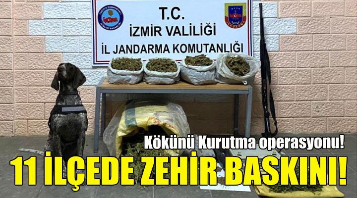 İzmir de jandarmadan Kökünü Kurutma operasyonu!