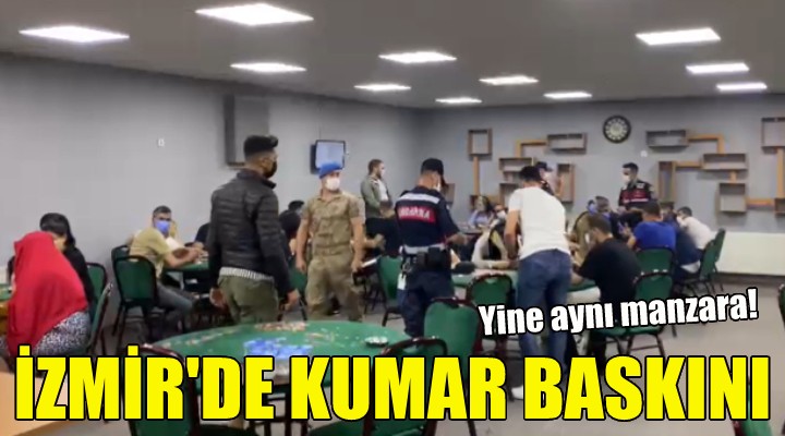 İzmir de jandarmadan kumar baskını!