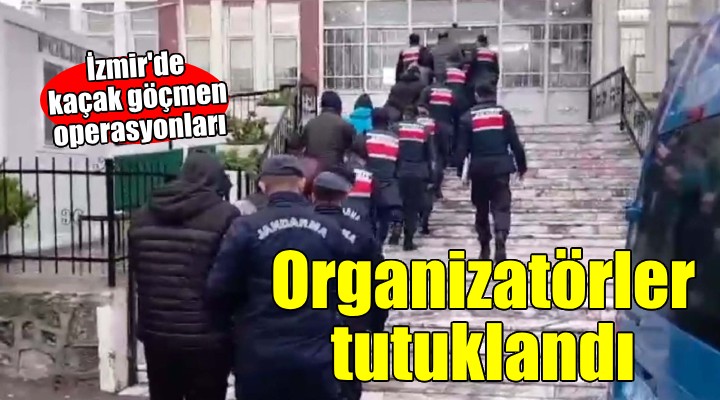 İzmir de kaçak göçmen operasyonları...
