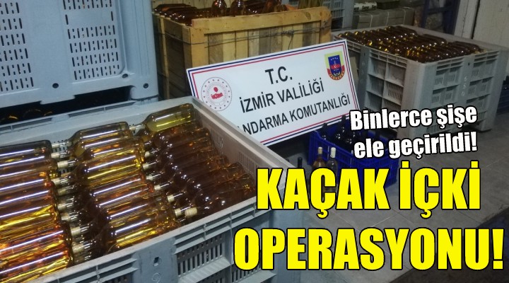 İzmir de kaçak içki operasyonu!