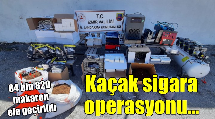 İzmir de kaçak sigara operasyonu