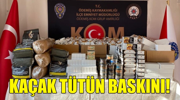 İzmir de kaçak tütün operasyonu!