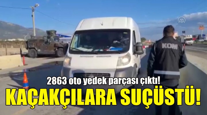 İzmir de kaçakçılara suçüstü!