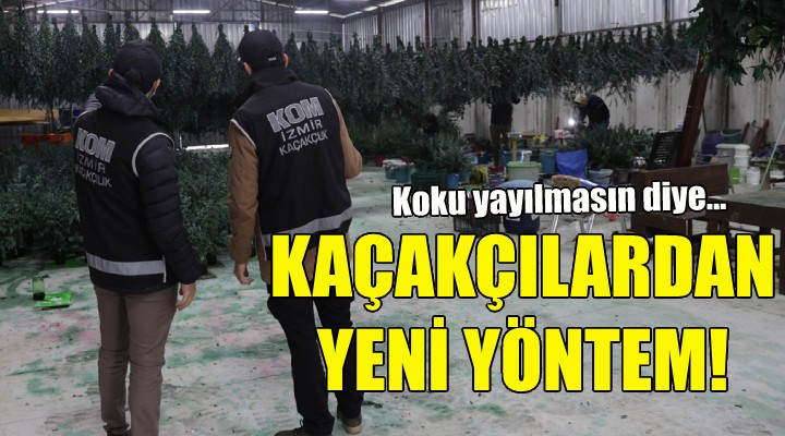 İzmir de kaçakçılardan yeni yöntem!