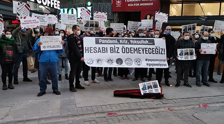 İzmir de kafe bar çalışanları sokağa döküldü